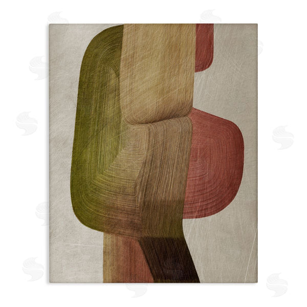 stupell industries 1x | Contemporary Curved Metal Brush Wall Art