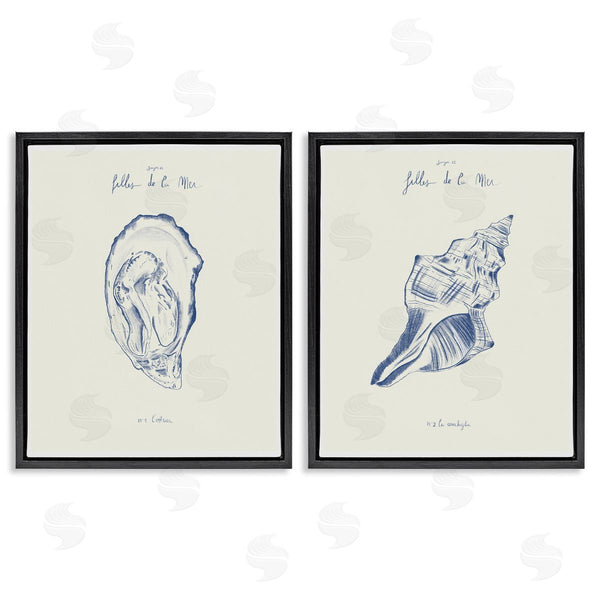 Stupell Industries 1x | Oyster & Conch With French Words