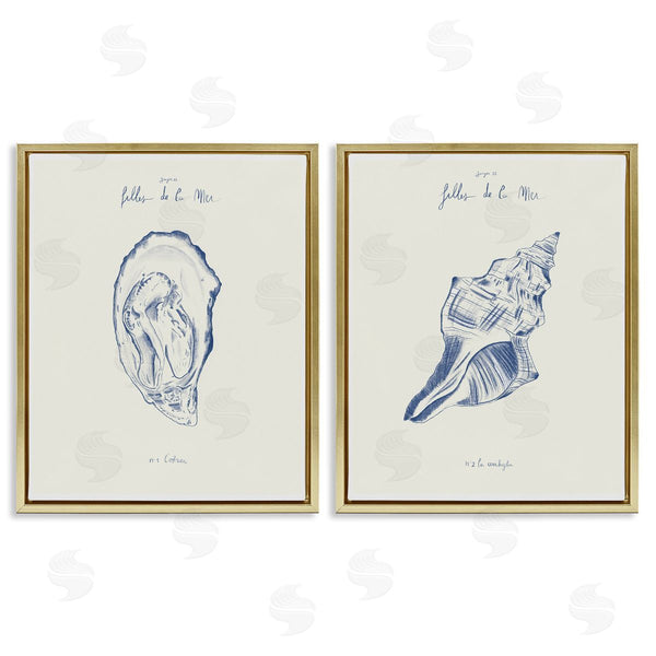 Stupell Industries 1x | Oyster & Conch With French Words