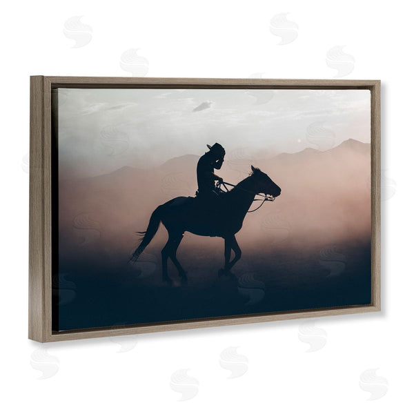 Stupell Industries 1x | Sprinting Cowboy On Horseback