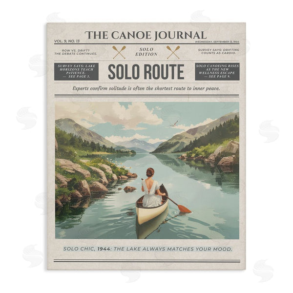 Stupell Industries A Barefoot Stylist | Canoe Journal Newspaper