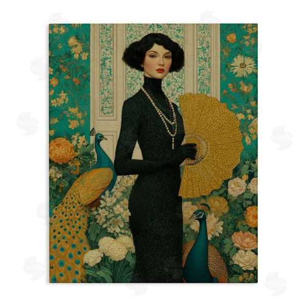 stupell industries A Barefoot Stylist | Floral Velvet Reign