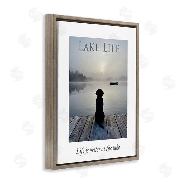 Stupell Industries A Barefoot Stylist | Lake Life With Dog