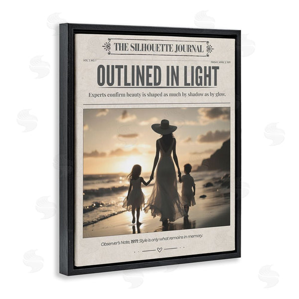 Stupell Industries A Barefoot Stylist | Outlined In Light Newspaper