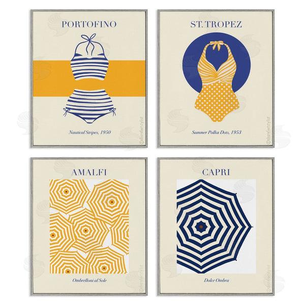 Stupell Industries A Barefoot Stylist | Retro Beach Vacation Elements Wall Art