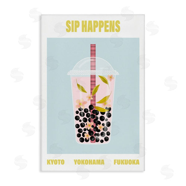 stupell industries A Barefoot Stylist | Sip Happens Boba Tea Wall Art