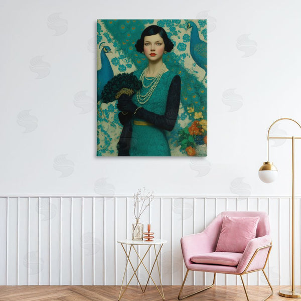 Stupell Industries A Barefoot Stylist | Vintage Peacock Poise