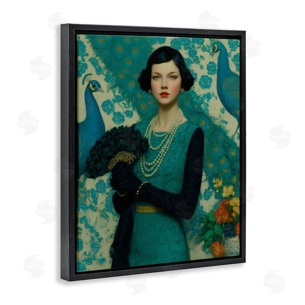 Stupell Industries A Barefoot Stylist | Vintage Peacock Poise