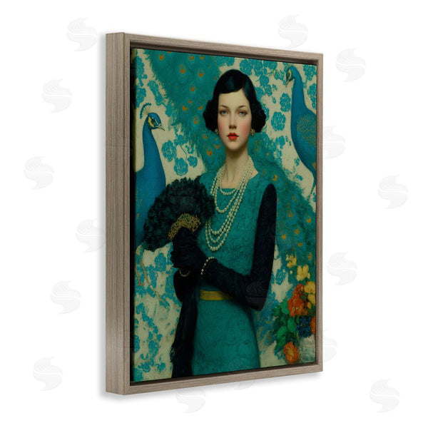 Stupell Industries A Barefoot Stylist | Vintage Peacock Poise