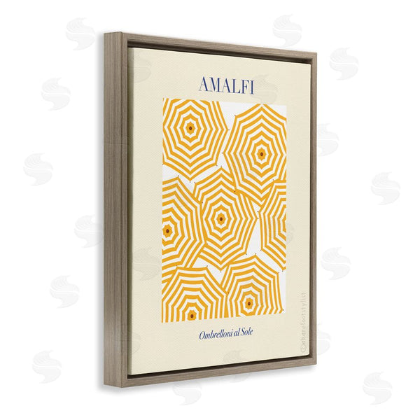 Stupell Industries A Barefoot Stylist | Yellow Amalfi Umbrellas