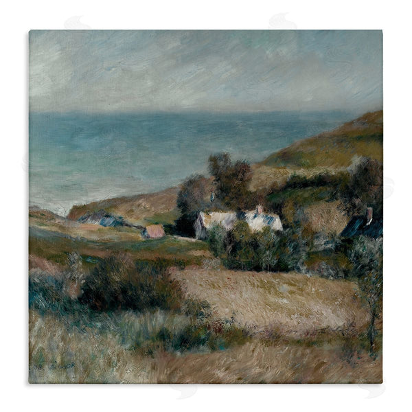 stupell industries A. Renoir | Seaside Cottages in Distance