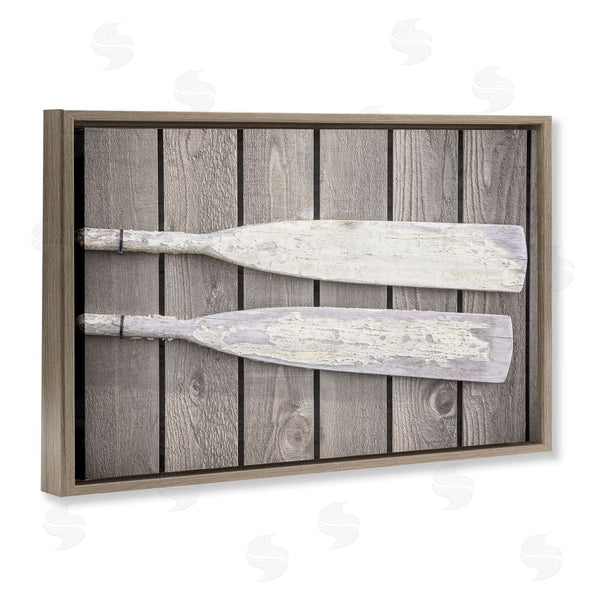 Stupell Industries Aaron Matheson | Rustic Oars Pair Wall Art