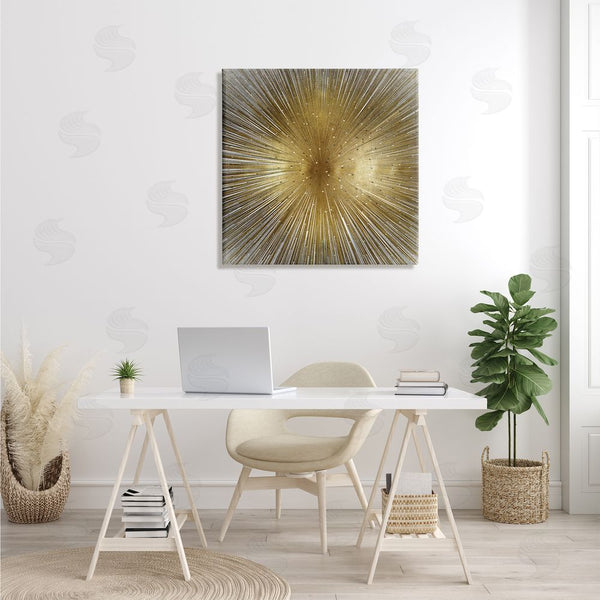 Stupell Industries Abby Young | Art Deco Abstract Sunburst Lines Polka Dots Wall Art