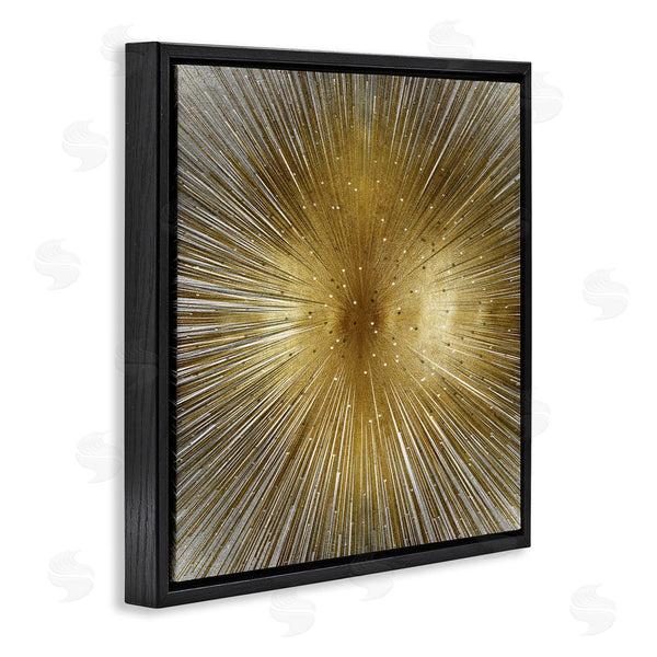 Stupell Industries Abby Young | Art Deco Abstract Sunburst Lines Polka Dots Wall Art