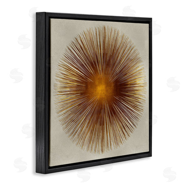 Stupell Industries Abby Young | Radiant Gold Orb Abstract Shape