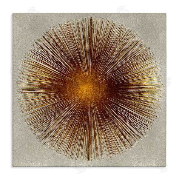 stupell industries Abby Young | Radiant Gold Orb Abstract Shape