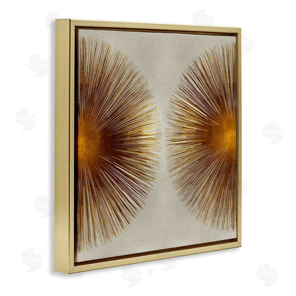 Stupell Industries Abby Young | Radiant Gold Orbs Abstract Shape