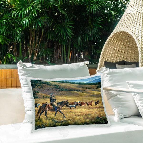 Stupell Industries Abraham Hunter | Cowboy With Horse Herd