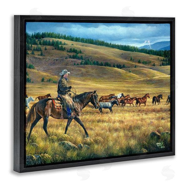 Stupell Industries Abraham Hunter | Equestrian Horse Landscape Wall Art