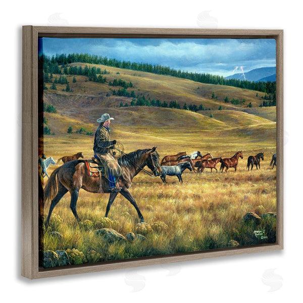 Stupell Industries Abraham Hunter | Equestrian Horse Landscape Wall Art