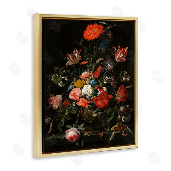 Stupell Industries Abraham Mignon | Flowers In Metal Vase