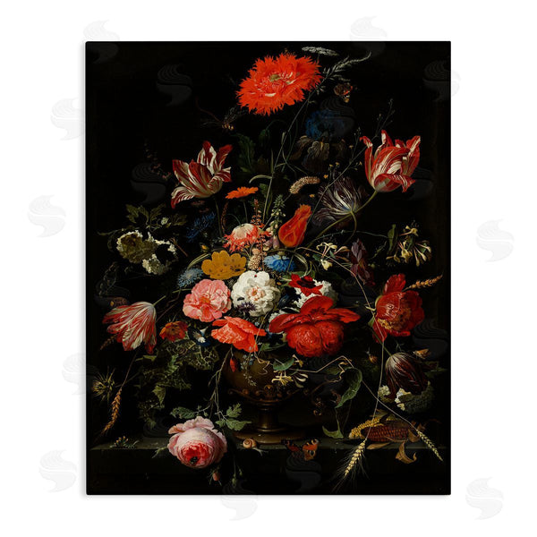 stupell industries Abraham Mignon | Flowers in Metal Vase