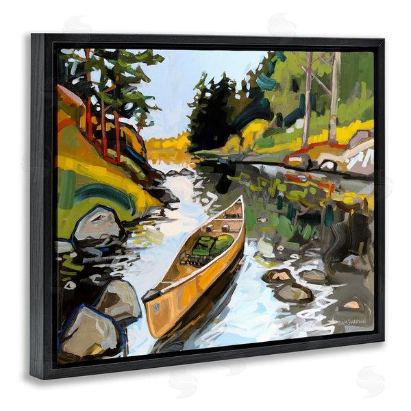 Stupell Industries Adam Swanson | Canoe Through River