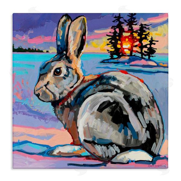 stupell industries Adam Swanson | Runaway Goliath Rabbit Wall Art