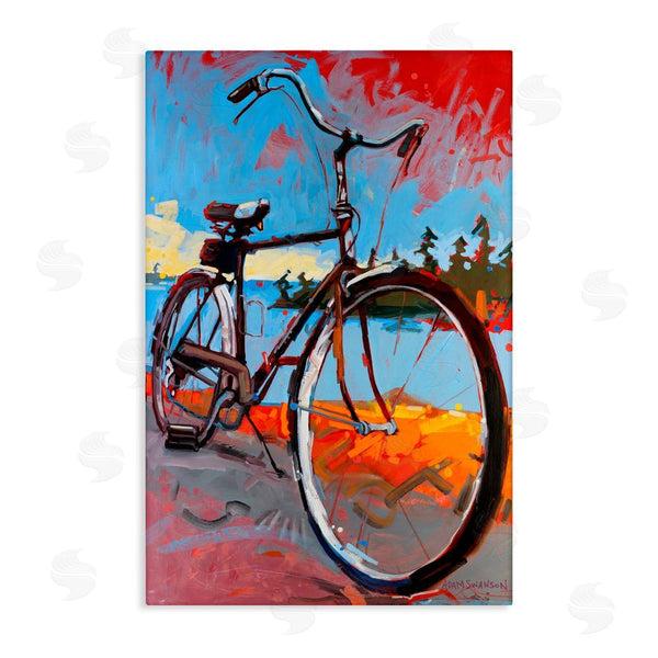 stupell industries Adam Swanson | Tonight Bicycle Journey Wall Art