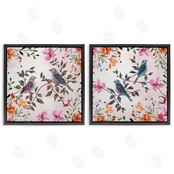 Stupell Industries Adonna Ebrahimi | Bird Pairs & Country Florals