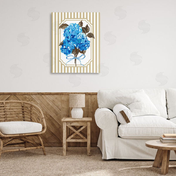 Stupell Industries Adonna Ebrahimi | Blue Hydrangea Blossom Bow Wall Art