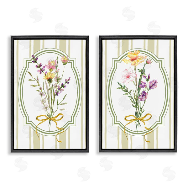 Stupell Industries Adonna Ebrahimi | Wildflower Bundles Classic Stripes Wall Art