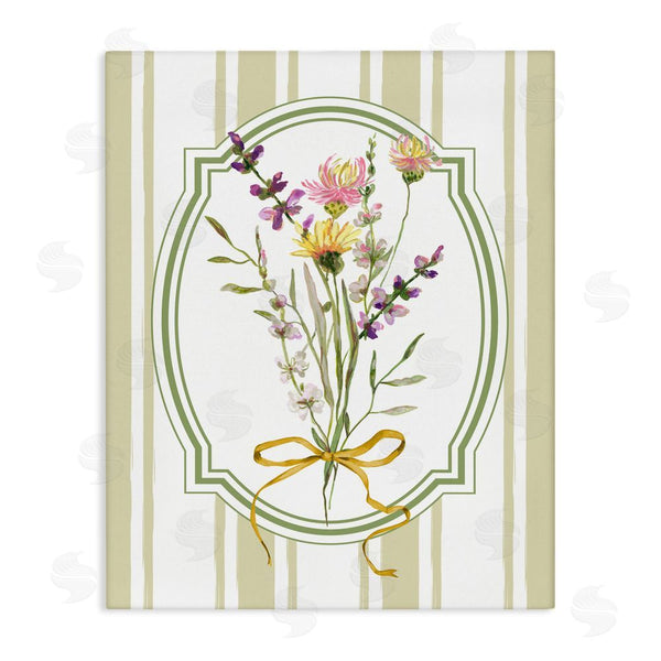 stupell industries Adonna Ebrahimi | Wildflowers Bouquet Classic Stripes Wall Art