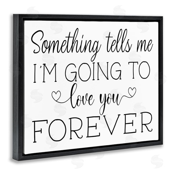 Stupell Industries AE Design | Love You Forever Quote Minimal Romantic Sentiments
