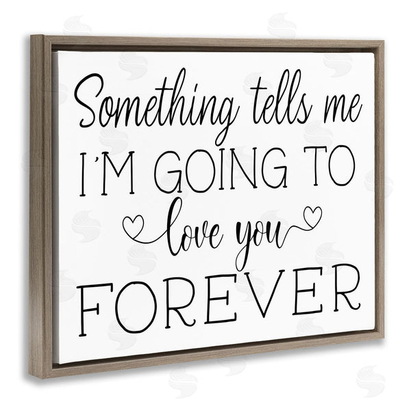 Stupell Industries AE Design | Love You Forever Quote Minimal Romantic Sentiments