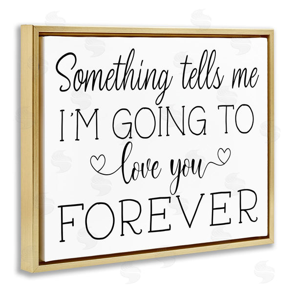 Stupell Industries AE Design | Love You Forever Quote Minimal Romantic Sentiments