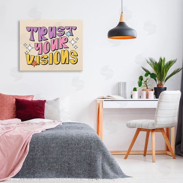 Stupell Industries Ahmed Sameh Hussein | Retro Trust Your Visions Wall Art