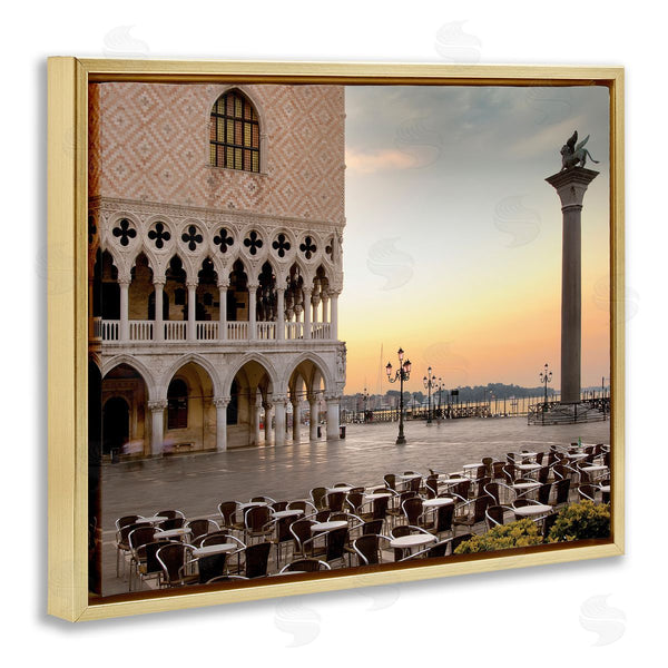 Stupell Industries Alan Blaustein | San Marco Sunset Italian Architecture Traditional Buildings
