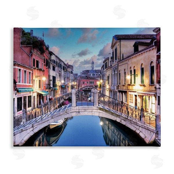 stupell industries Alan Blaustein | Traditional Venice Cityscape Canal Bridge Architecture