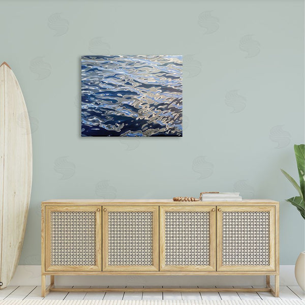 Stupell Industries Alan Weston | Abstract Ocean Water Ripples Catching Sunlight Wall Art