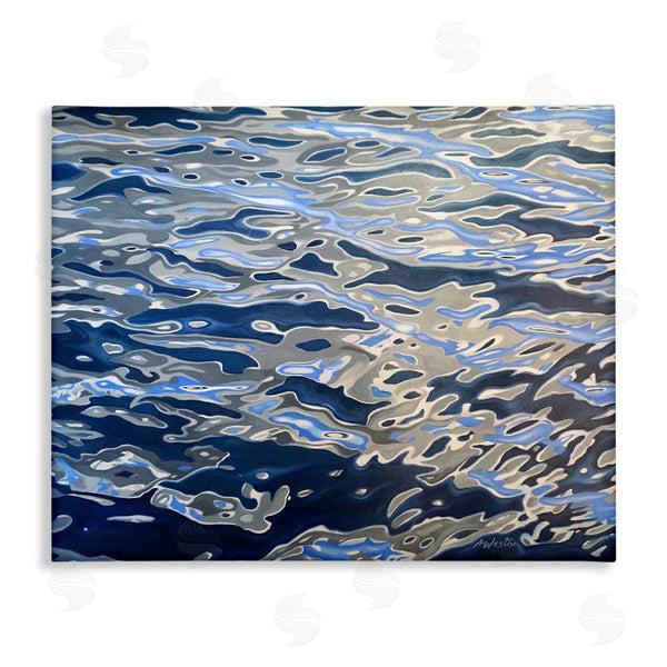 stupell industries Alan Weston | Abstract Ocean Water Ripples Catching Sunlight Wall Art