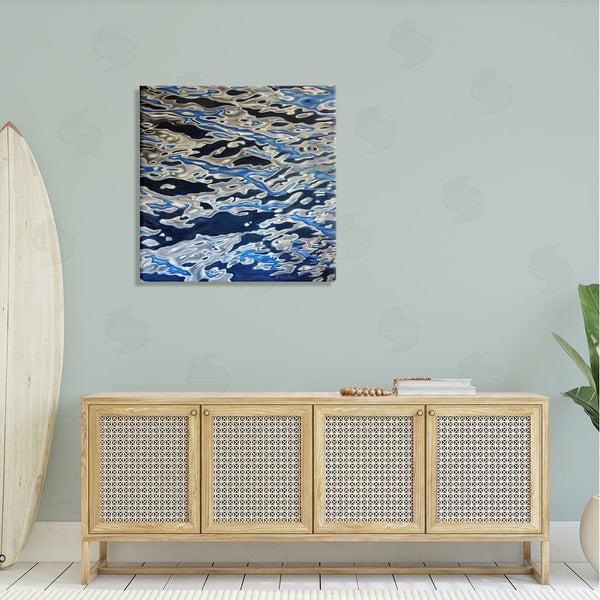 Stupell Industries Alan Weston | Abstract Water Waves Ripples Modern Deep Sea Wall Art