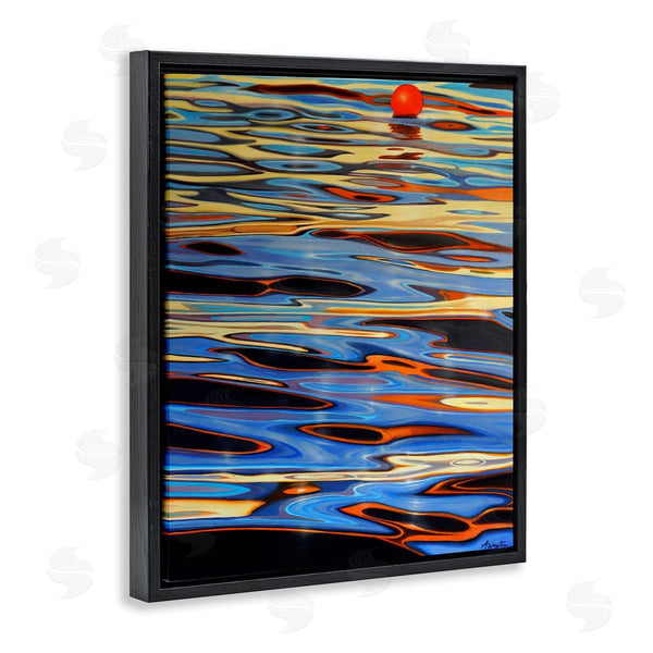 Stupell Industries Alan Weston | Ball Floating Reflective Water Ripples Vivid Light Wall Art