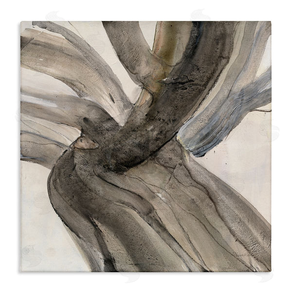 stupell industries Albena Hristova | Curved Coastal Driftwood Abstraction Neutral Brown