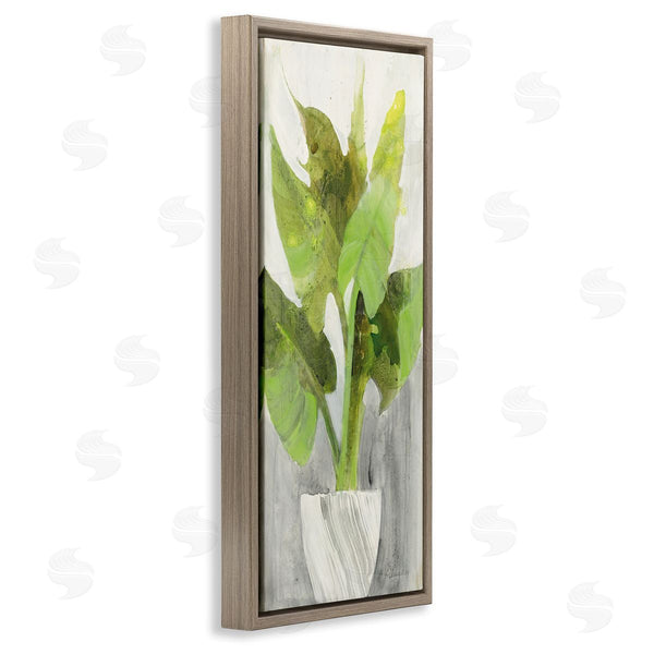 Stupell Industries Albena Hristova | Large Plant In White Planter