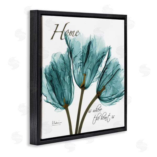 Stupell Industries Albert Koetsier | Blue Tulips Silhouette Home Is Where