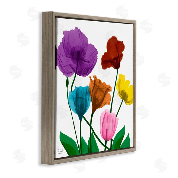 Stupell Industries Albert Koetsier | Bold Summer Blooming Florals Translucent Rainbow Flowers Wall Art