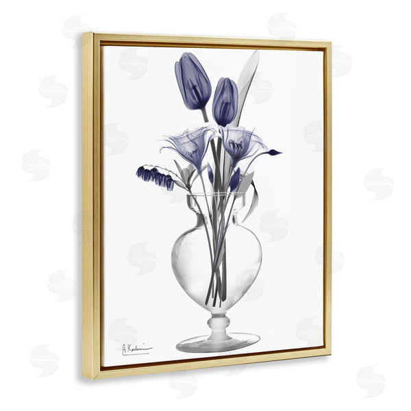 Stupell Industries Albert Koetsier | Contemporary Dusk Blue Flowers