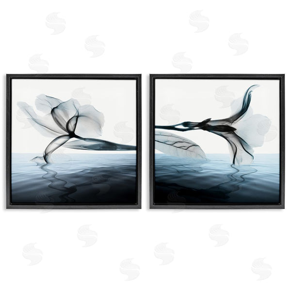 Stupell Industries Albert Koetsier | Contrast Black & Blue Blooms Wall Art