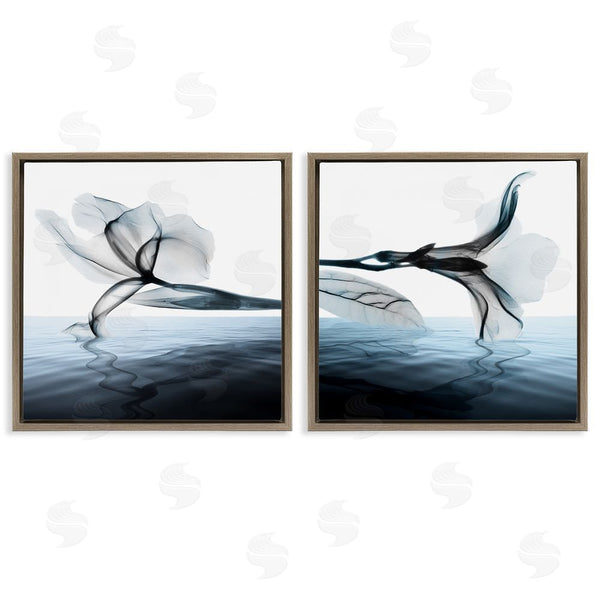 Stupell Industries Albert Koetsier | Contrast Black & Blue Blooms Wall Art